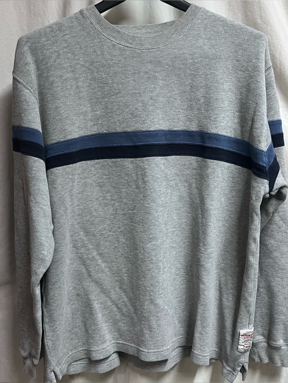 VTG American Eagle 90s Performance Vintage 100% Cotton Shirt-size L Y2K Stripes